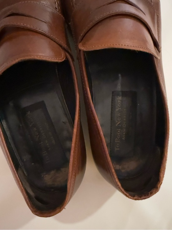 To Boot New York by Adam Derrick Leather Driver Slip On Shoes, size 9.5. main image 4